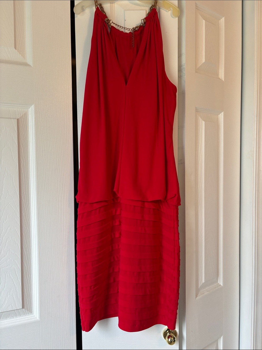 Cache Red Halter Cocktail Mini Dress - Picture 5 of 5